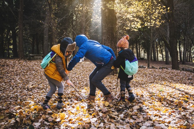 backpacking with kids budget camping gear for families camping games - play laser tag while camping