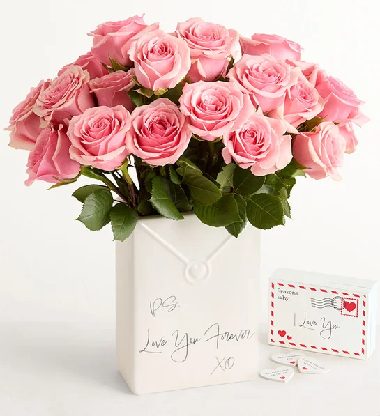 Pink Petal Roses by 1800 Flowers