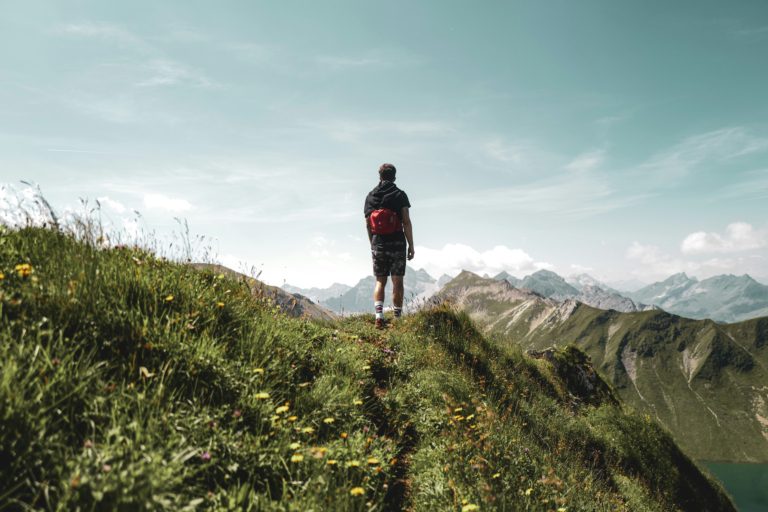 men's summer outdoor outfits man hiking outdoors nature camping
