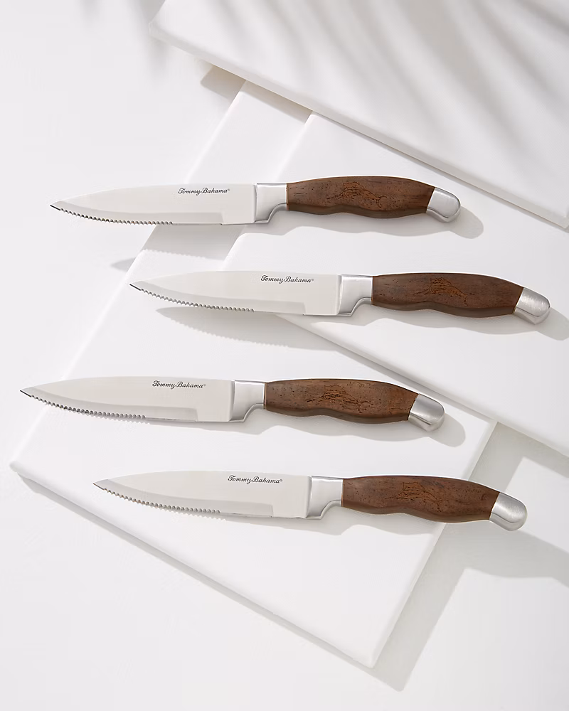 Monzo Wood Knife Set - Set of 4 father's day grilling gifts