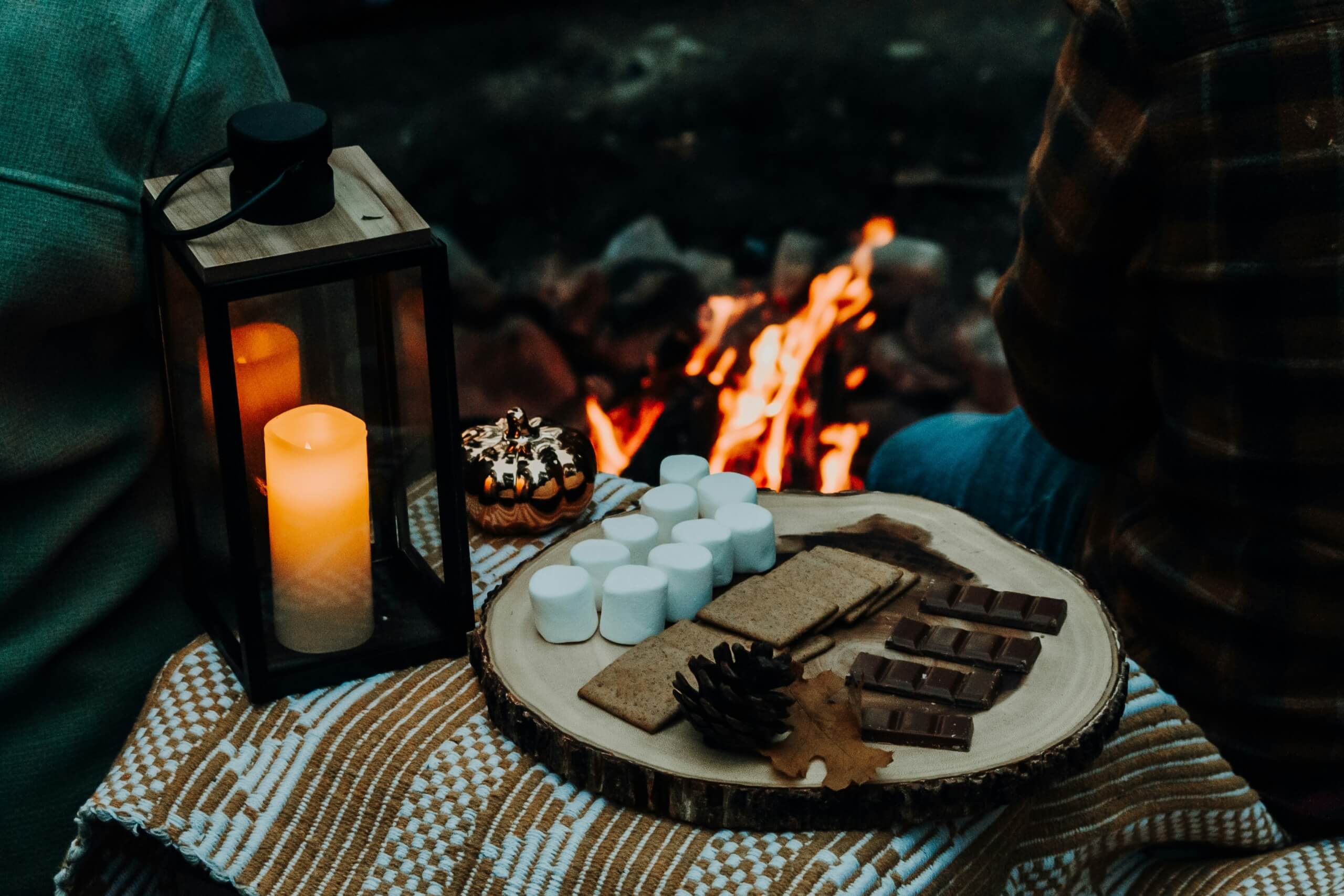 making smores bonfire campfire backyard date night ideas for parents