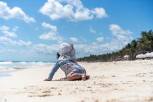 baby on the beach what to pack for a beach vacation with a baby