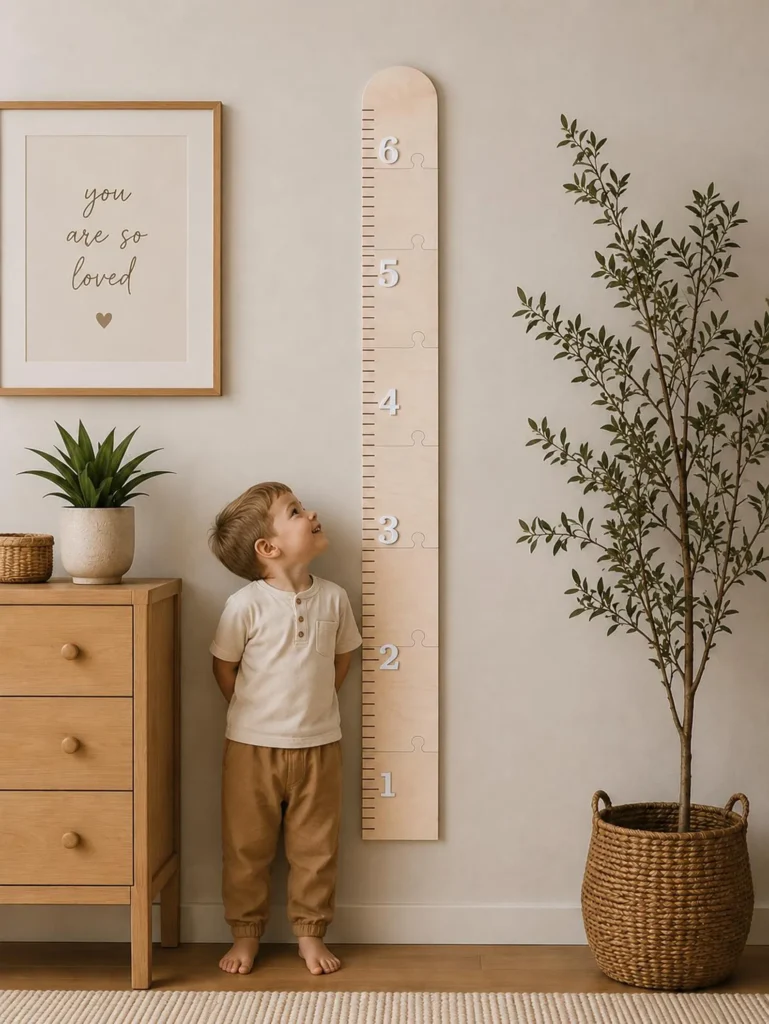 Personalized Growth Chart Ruler, kids room wall decor ideas