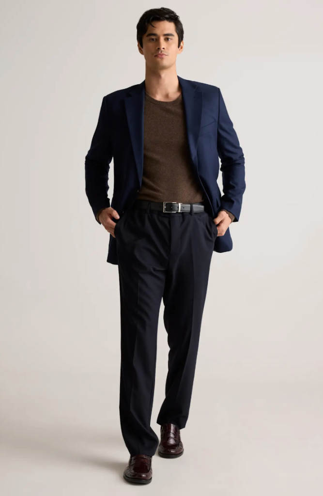 Stretch Wool Blazer graduation outfits for men