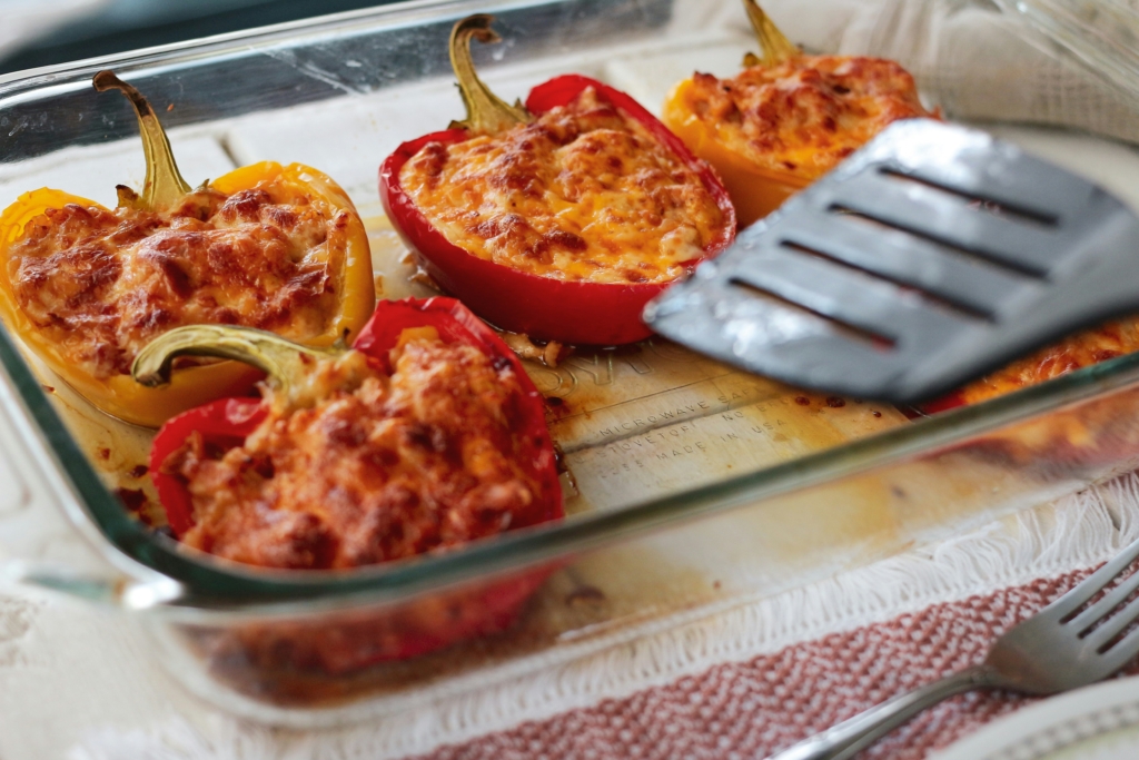 stuffed peppers high protein game day snacks