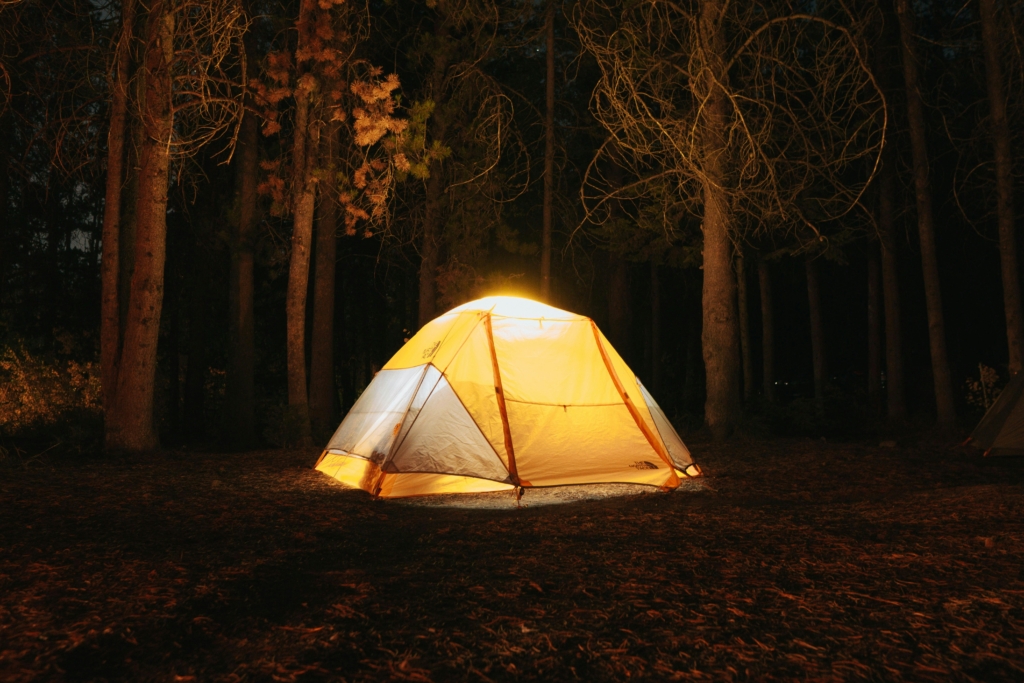 camping tent outdoors camp fall bucket list for families