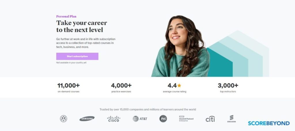 a screenshot of the udemy personal plan and its benefits - 1 last minute gifts