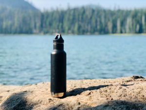hiking meals - water bottle
