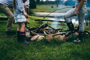 Preparing Kids for Their First Camping Trip - campfire cooking
