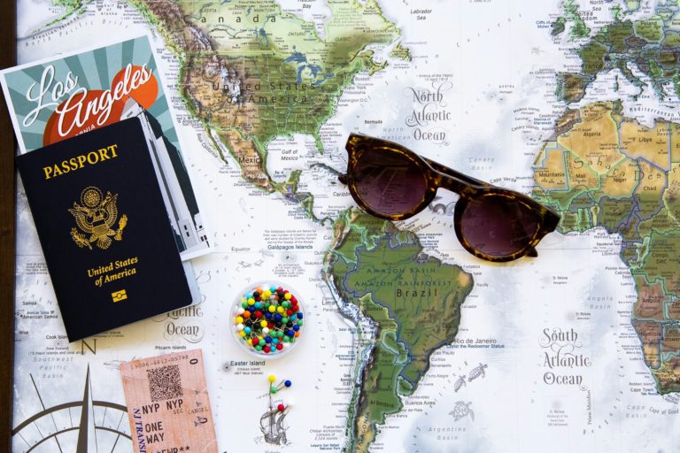 travel comfort hacks - traveling world map