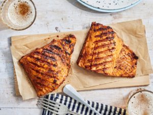What Seafood is Good for a BBQ - salmon with honey