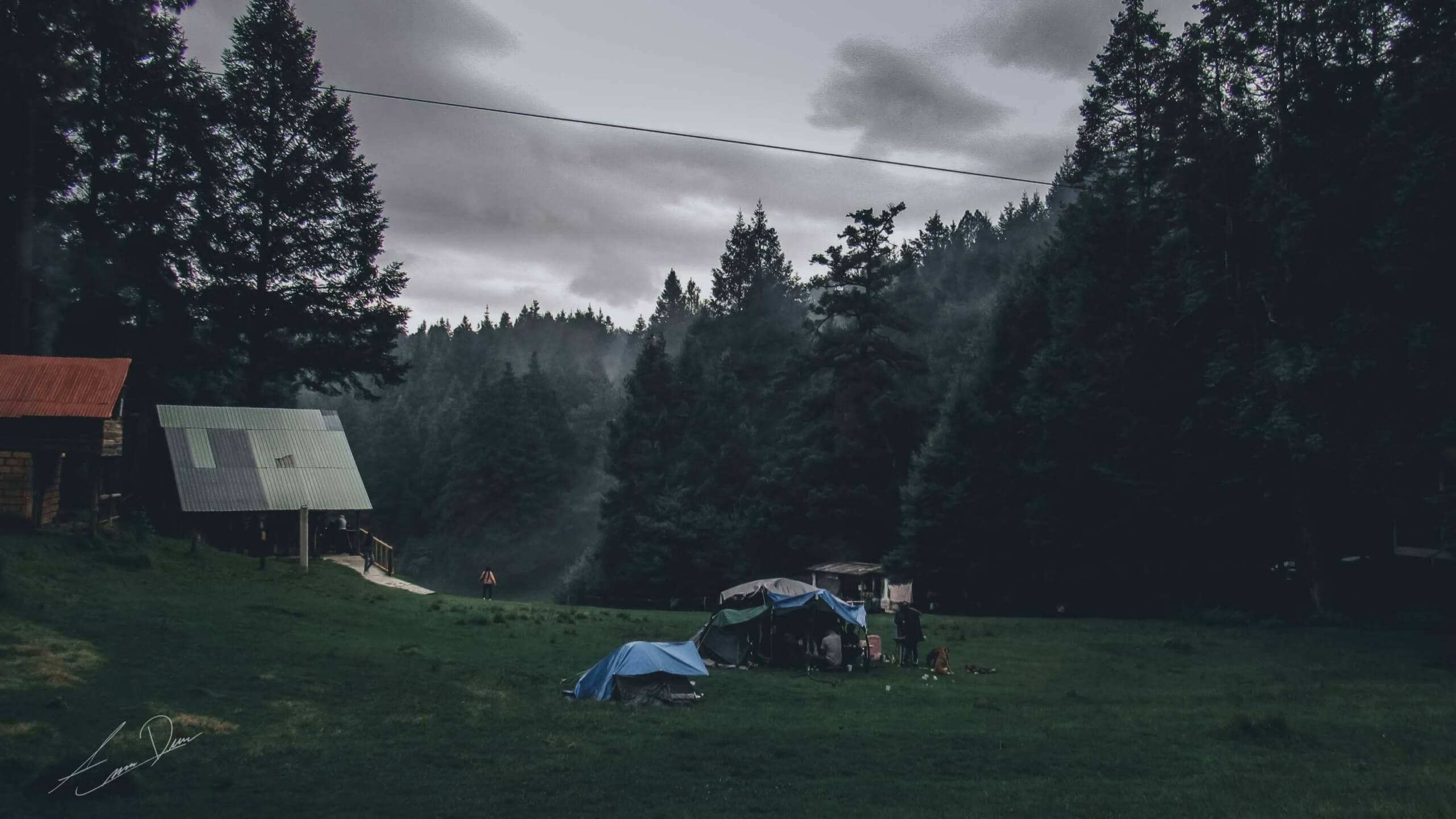 camping in the rain with kids - camping