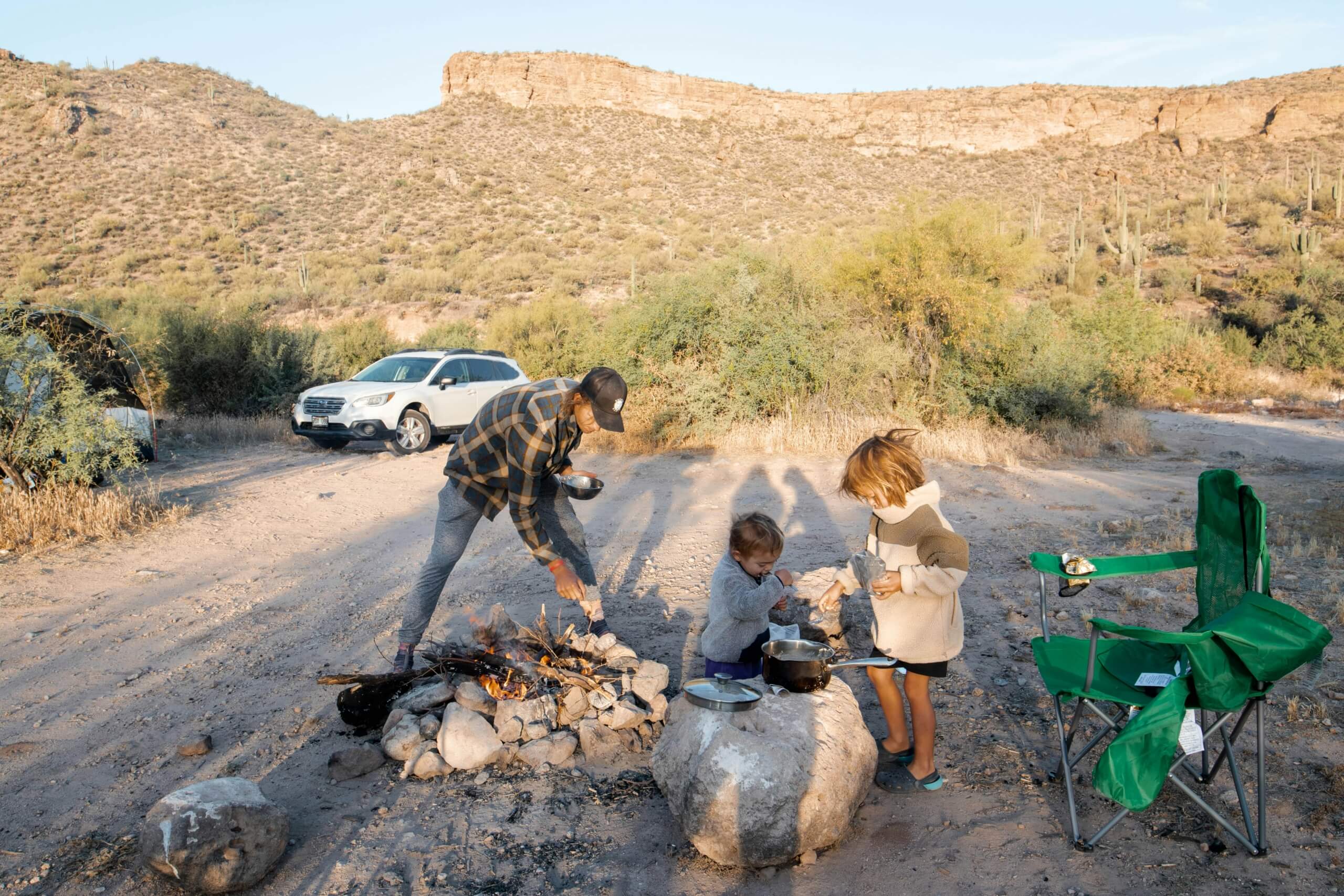 Perfect Campsite For kids - camping outside