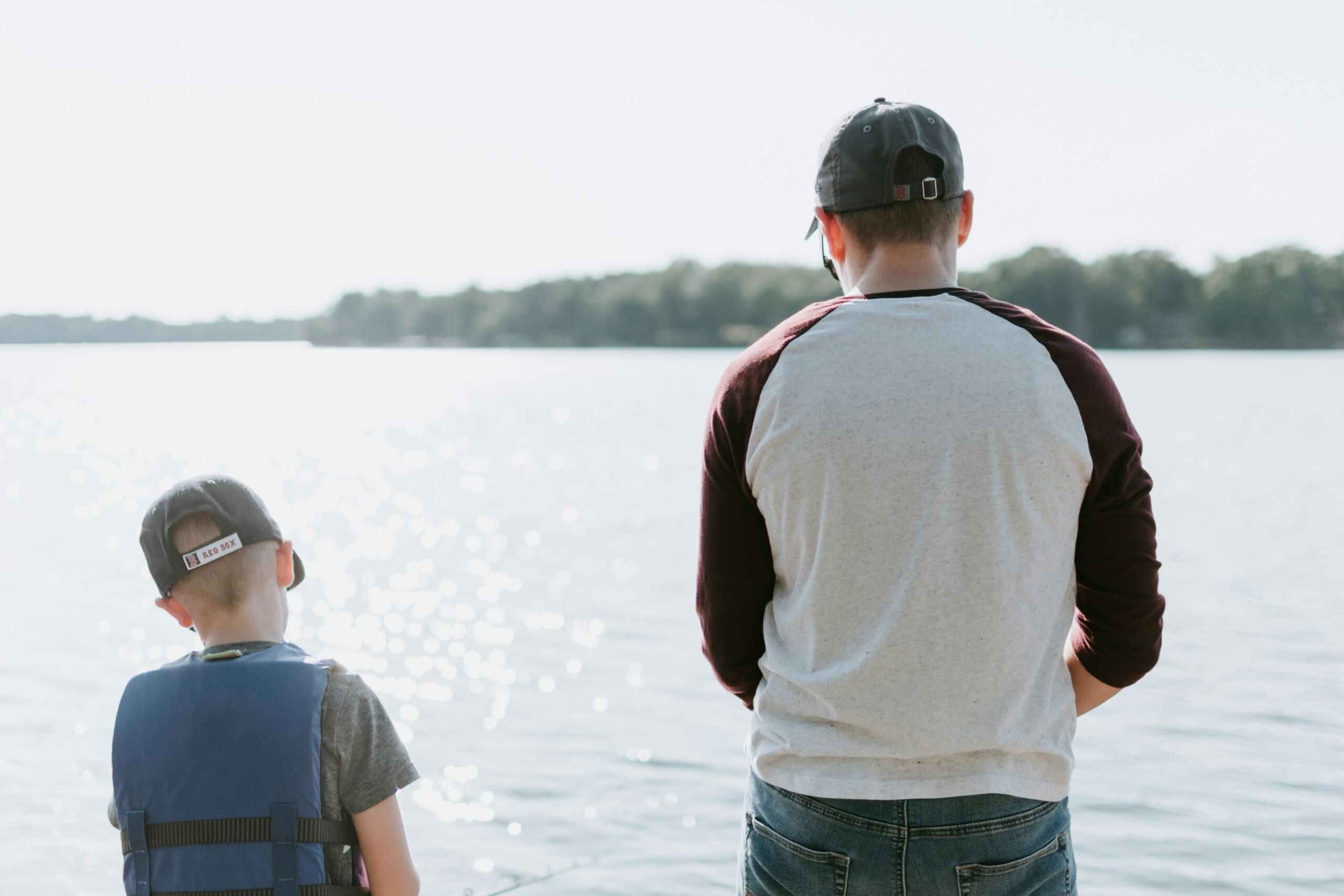 Ultimate Father-Son Camping Trip dad and son fishing