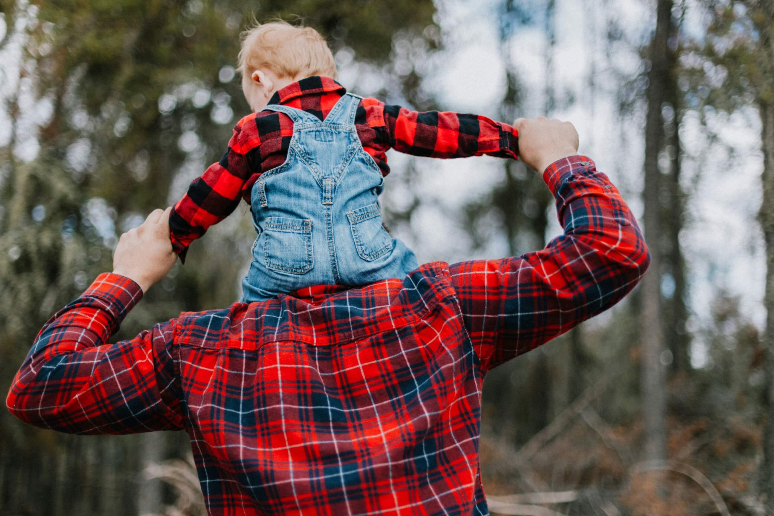 back-to-school style for dads - dad and baby son