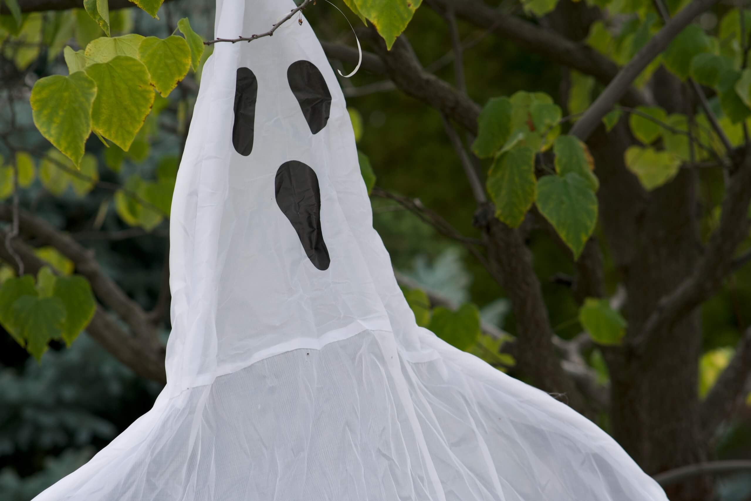 hanging ghost how to decorate your home for halloween