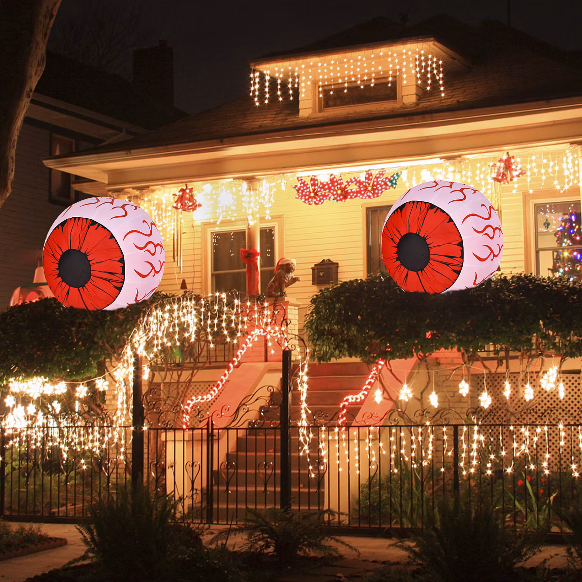eyeballs outdoor halloween decorations