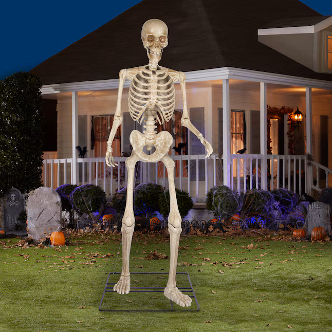 huge skeleton outdoor halloween decorations