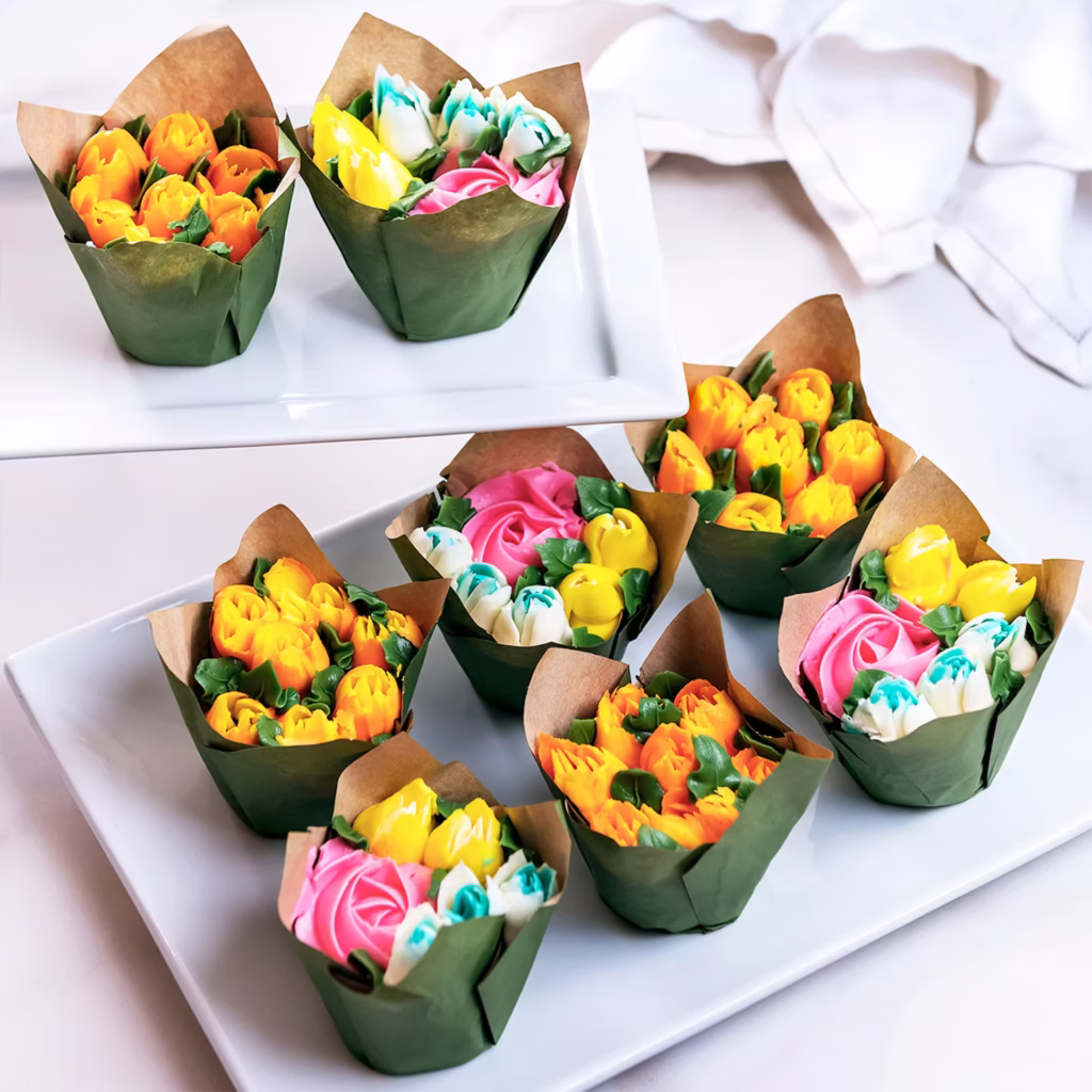 Bouquet Cupcakes Valentine’s Day Gift ideas for Women Who Don’t Like Romantic Gifts