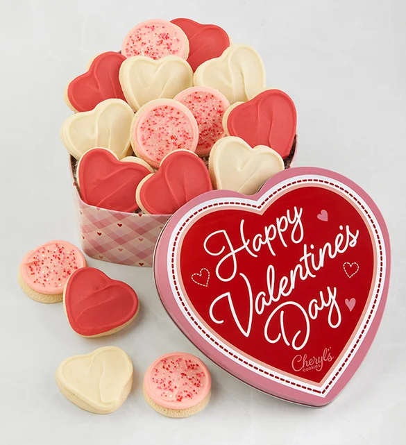 Valentine Gift Tin - Buttercream-Frosted Sugar Assortment