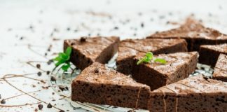 Homemade 4 ingredient flour-less protein brownies