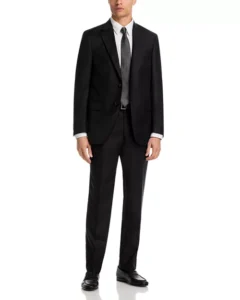 Flynn Solid Classic Wool Regular Fit Suit what to wear wedding male guest what to wear to a wedding