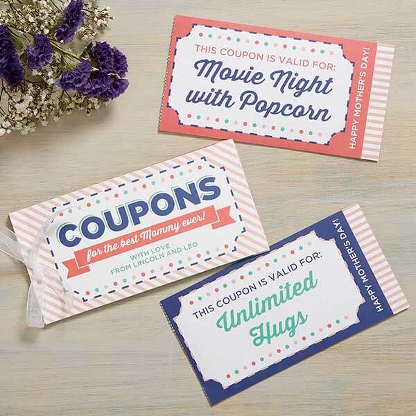 coupon book mother's day gifts from kids