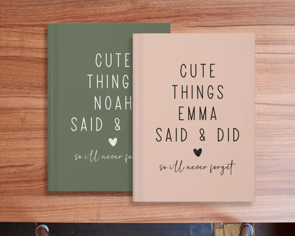 Things My Kids Say Journal, mother's day gifts from kids