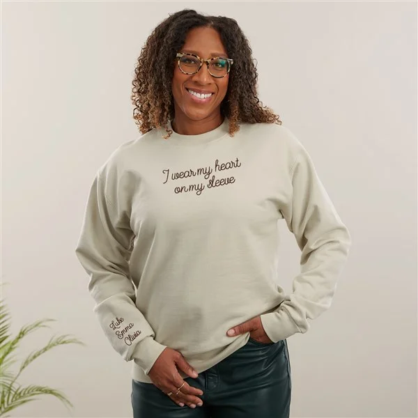 Write Your Own Embroidered Hanes® Adult Sweatshirt first mother's day gift ideas