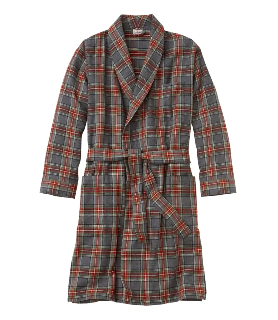Men's Scotch Plaid Flannel Robe high school graduation gifts boys