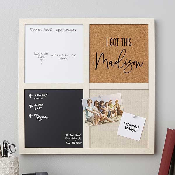 My Notes Personalized Multi-Purpose Memo Board- 16x16 college graduation gifts for son