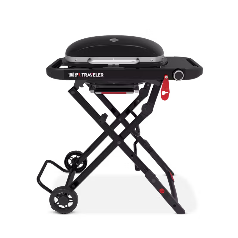 WEBER TRAVELER® COMPACT Portable Gas Grill family camping gear beginners