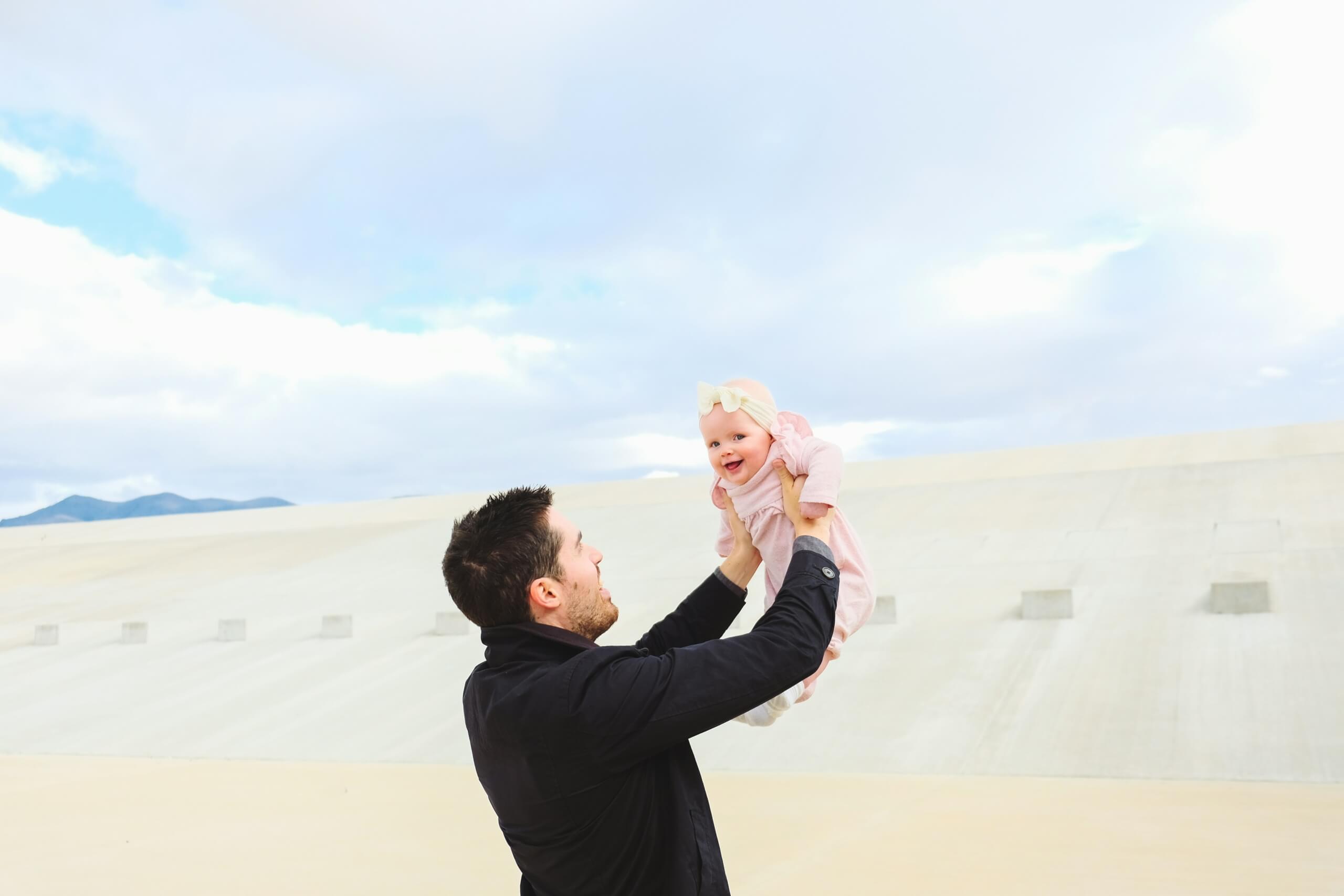 dad with baby