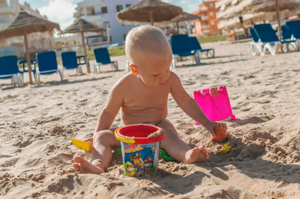 baby on the beach