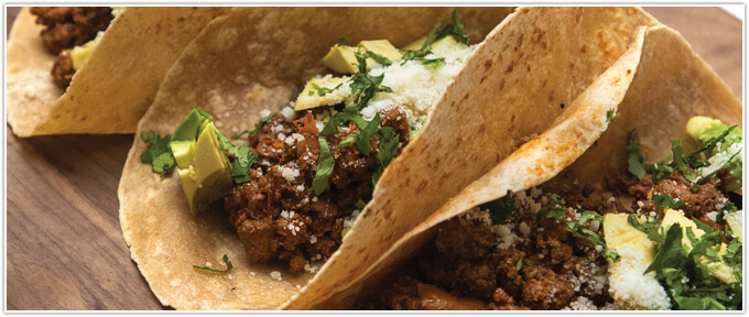 Chipotle Beef Tacos football watch party food ideas