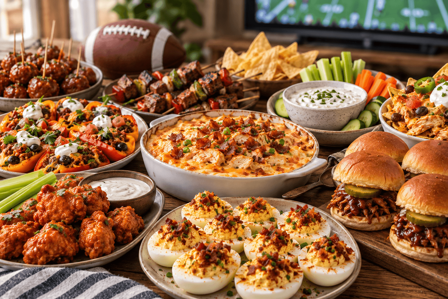 high protein game day snacks game day food sports party food