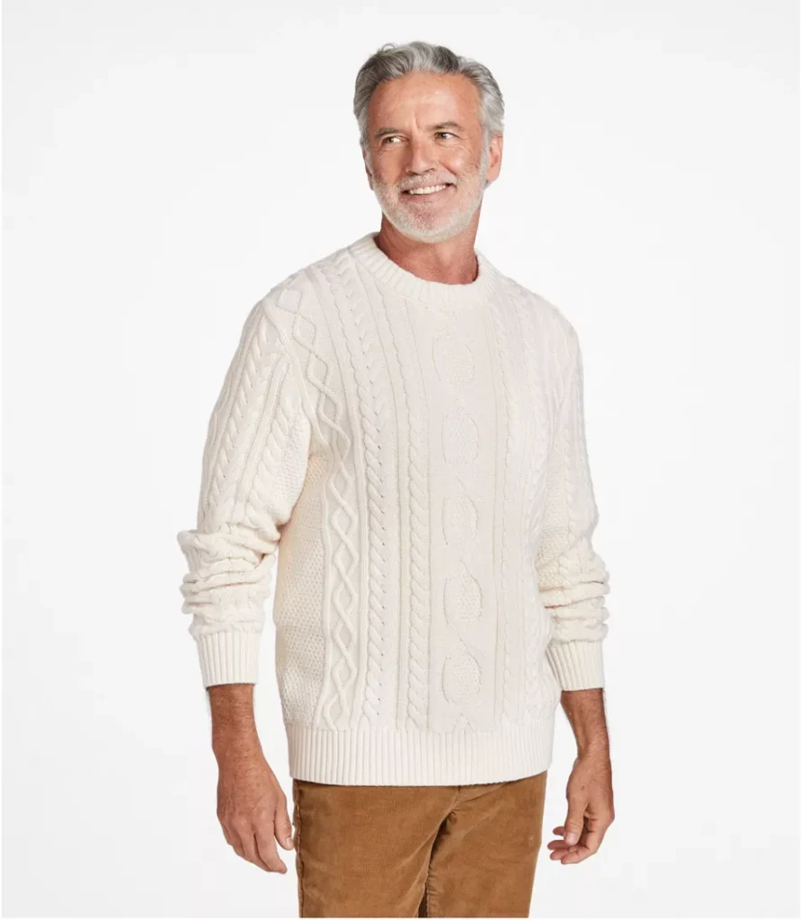 Men's Bean's Heritage Soft Cotton Fisherman Sweater best christmas gifts for men