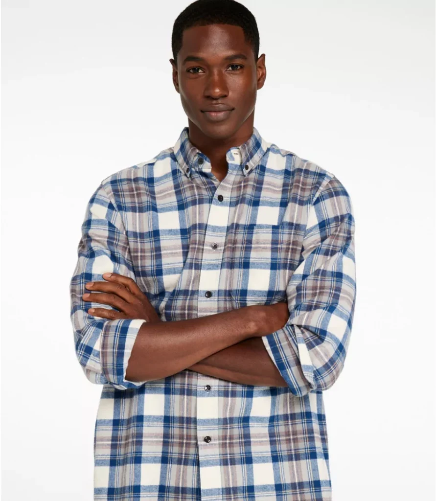 Men's Scotch Plaid Flannel Shirt, Traditional Fit