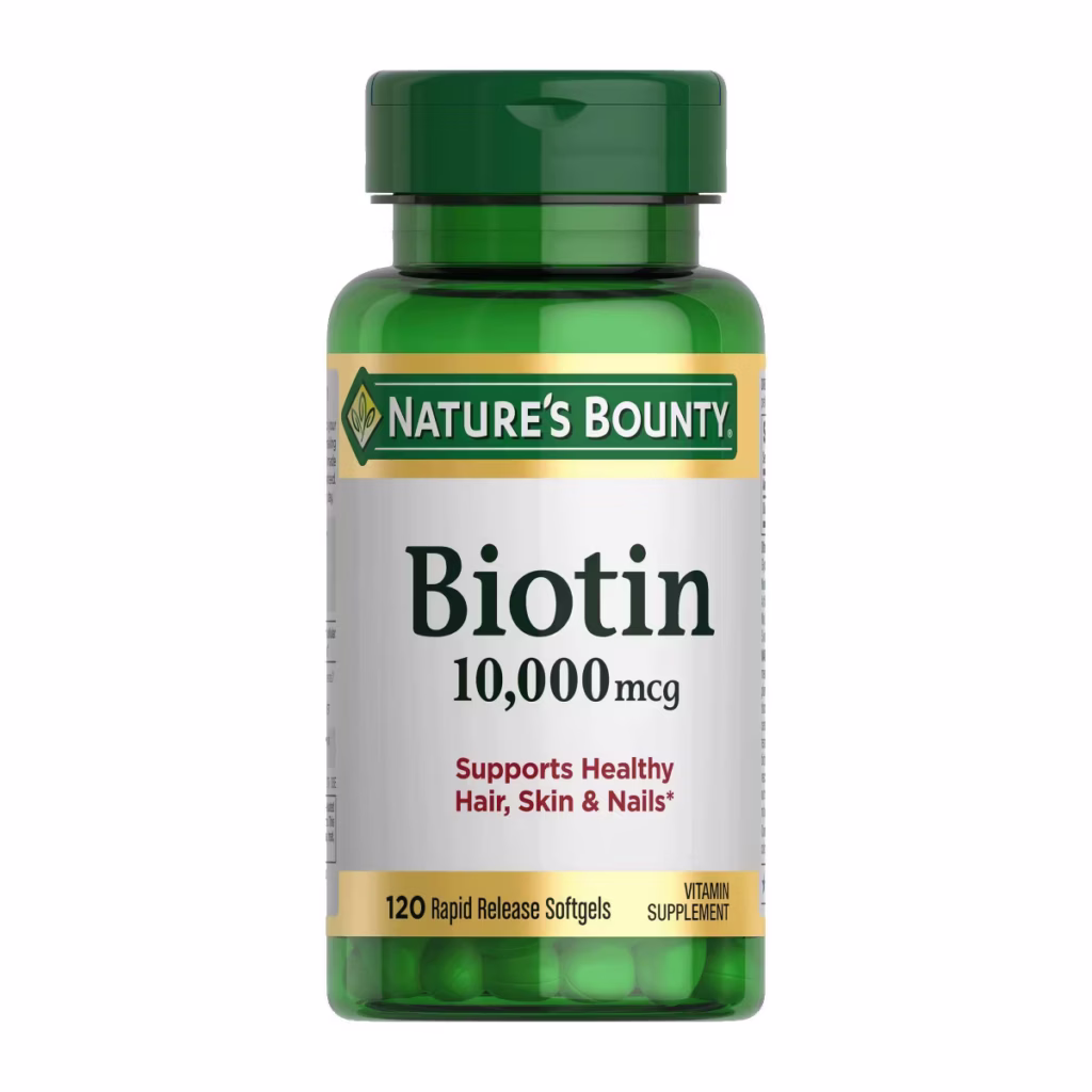 Nature's Bounty Biotin 10000mcg Dietary Supplement Softgels