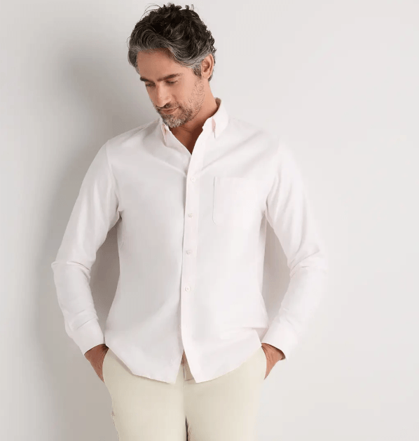 100% Organic Cotton Oxford Shirt old money fall outfits for men