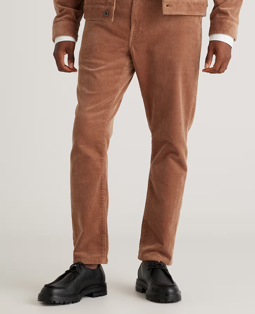 Organic Stretch Corduroy 5-Pocket Pants old money fall outfits for men