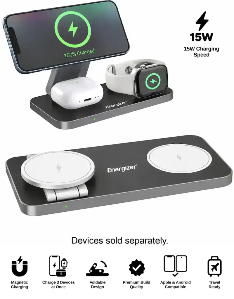 Universal Charging Station/Stand for Phones + AirPods + Apple Watch