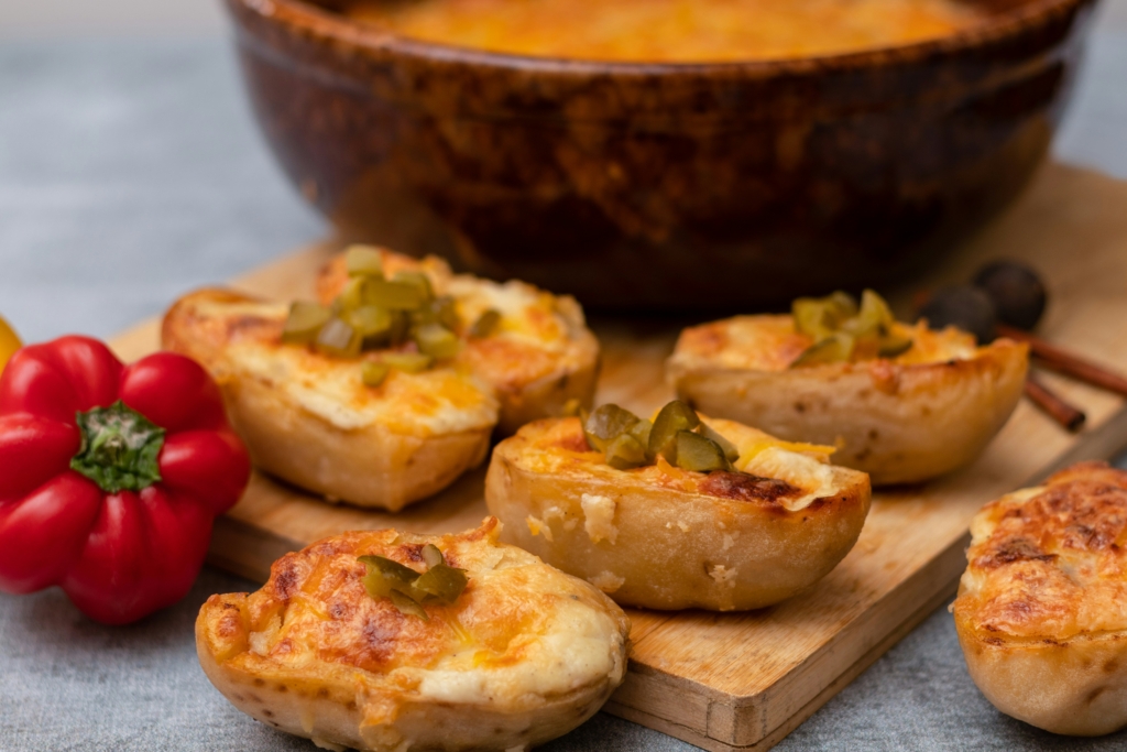 loaded potato skins What to Order for a Football Watch Party