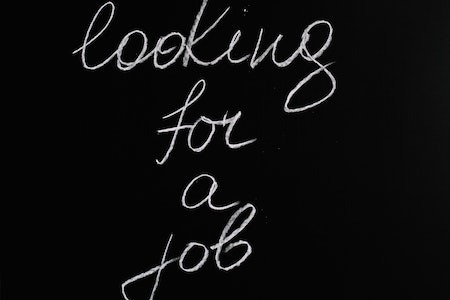 Text On Black Background - find people looking for jobs