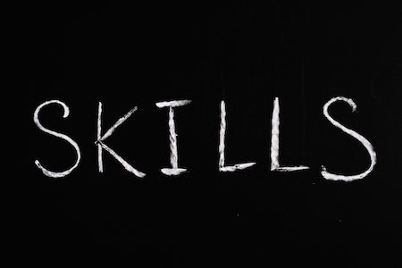 Skills Text on Black Background - customer success manager resume
