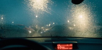 Photo of Windshield During Rainy Weather