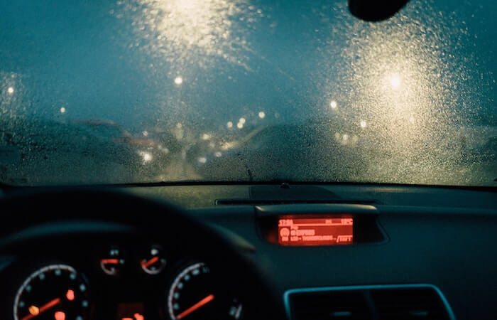 Photo of Windshield During Rainy Weather