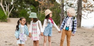 Group of Children Holding Each Others Hands