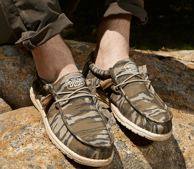 camo shoes for men - HeyDude