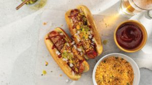 kid-friendly bbq - crunch franks